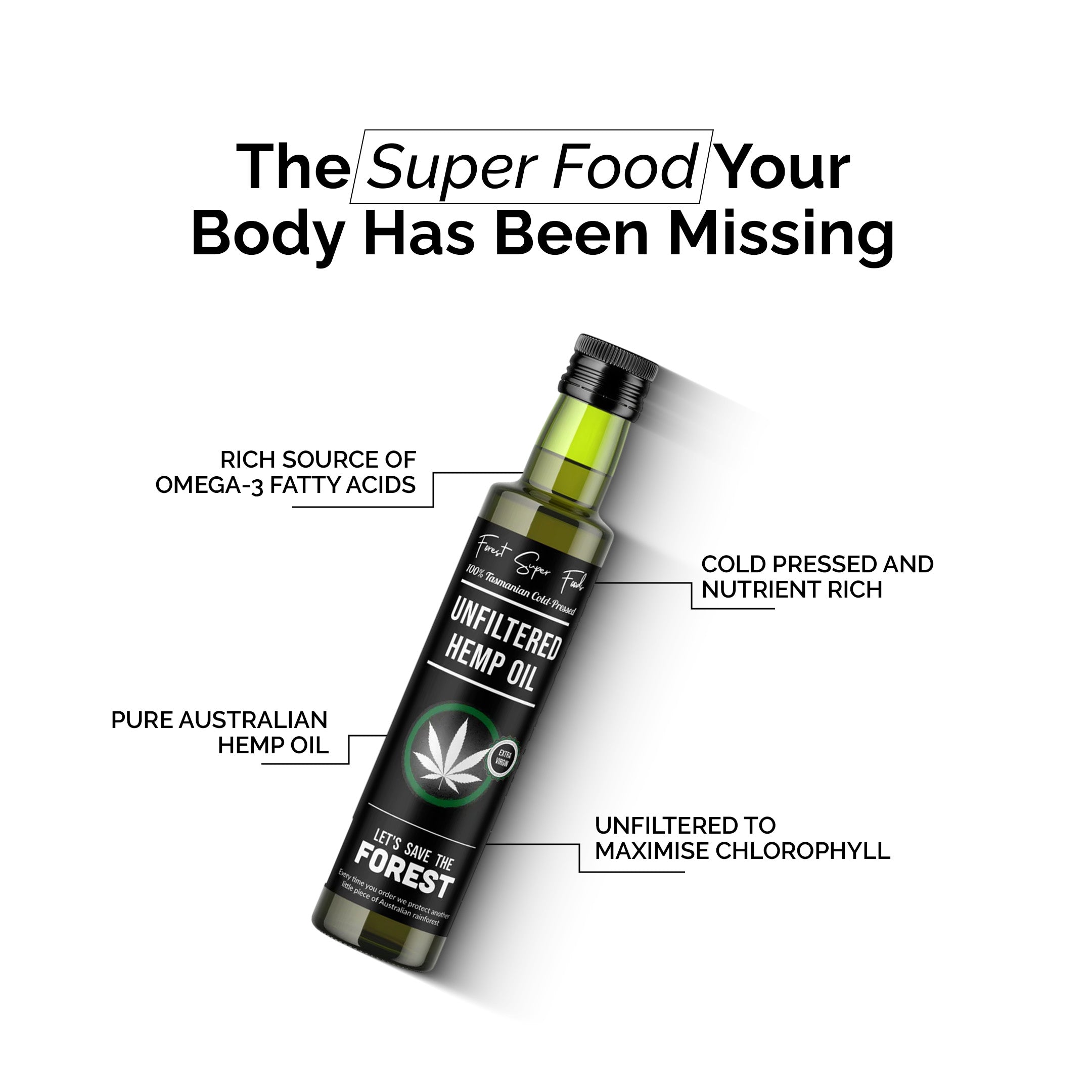 Unfiltered Hemp Seed Oil