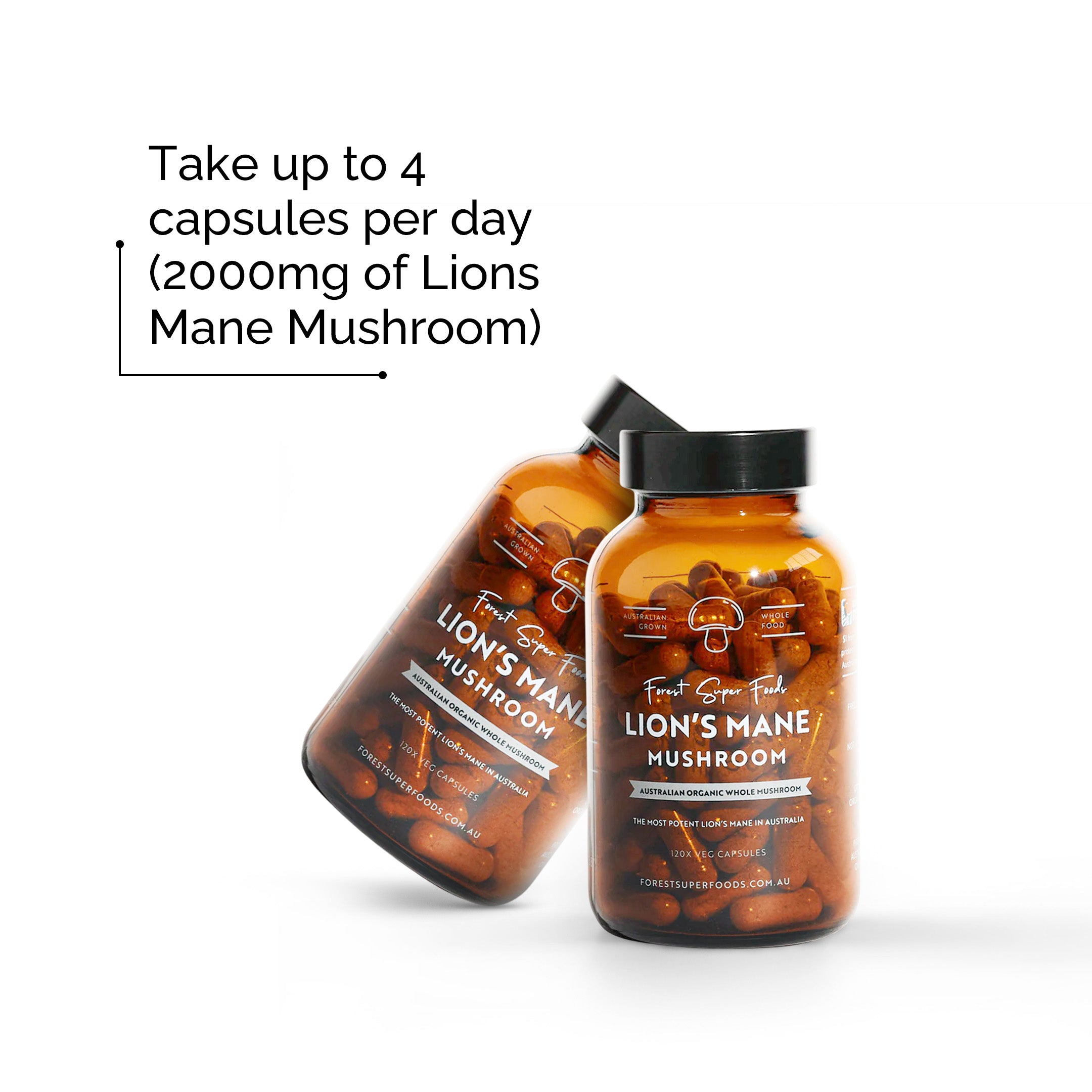Australian Grown Lions Mane Mushroom Capsules
