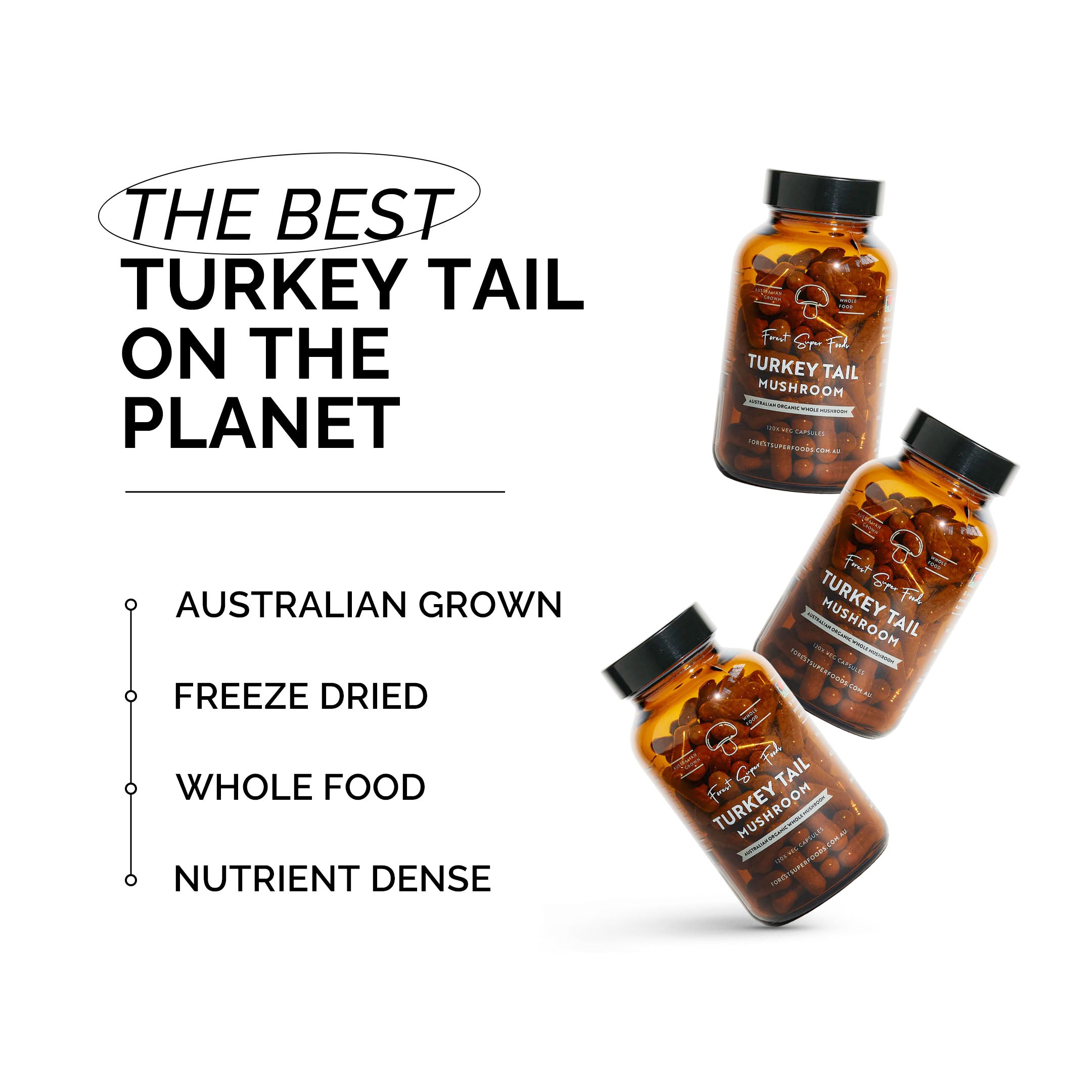 Australian Grown Turkey Tail Capsules